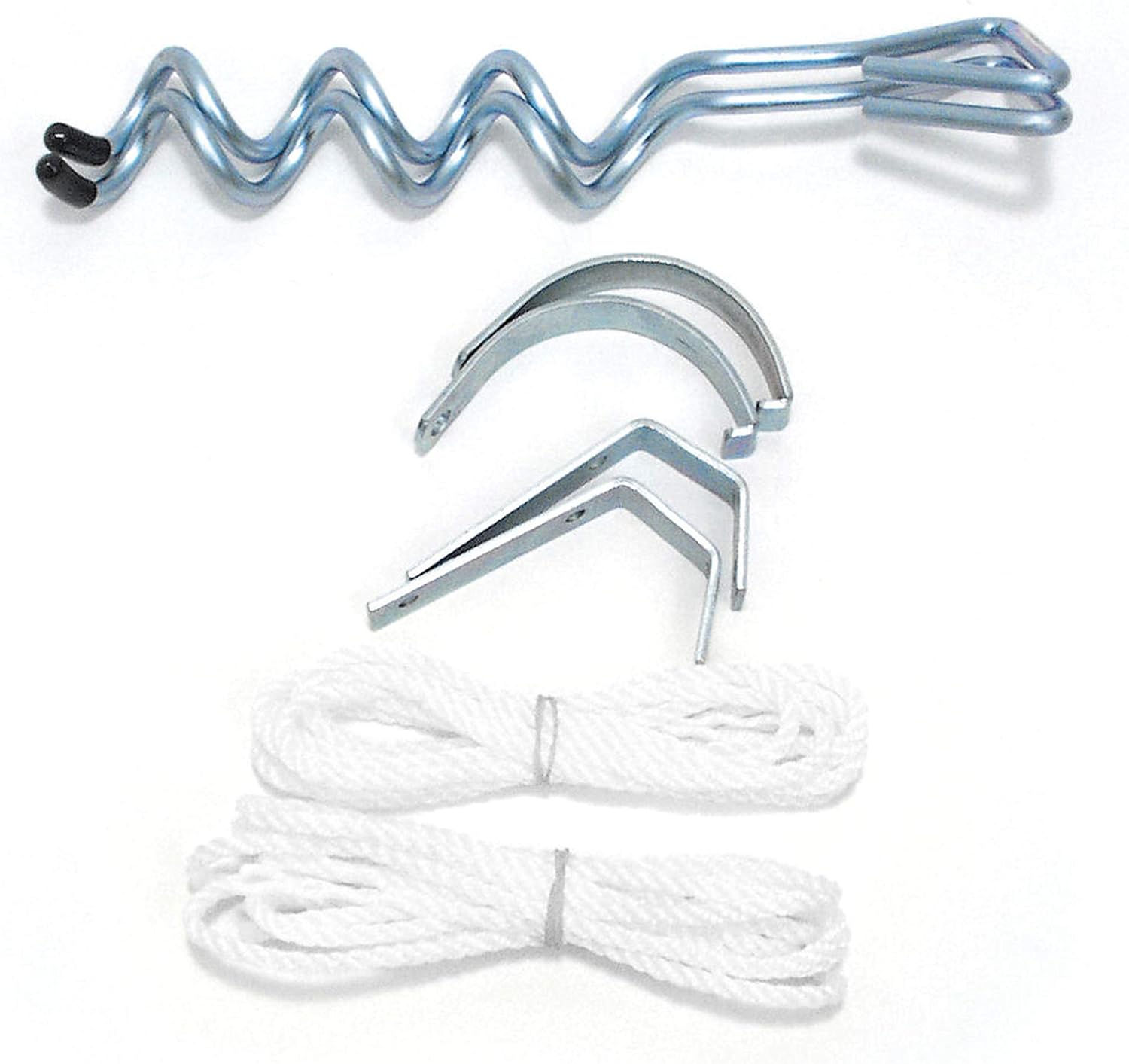 Valterra A30-0200 Happy Hook with Cord and Spiral Stakes, (Set of 2)