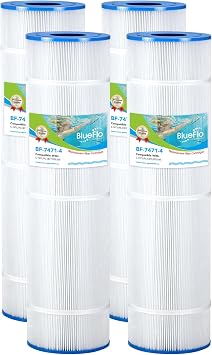 PCC105 Pool Filter Cartridge Replacement for Unicel C-7471, PCC105-PAK4, Pentair CCP420, Filbur FC-1977, Pentair Clean and Clear Plus 420, PCC105, R173576, 178584, 817-0106, 26-1/16 x 7, 4 Pack