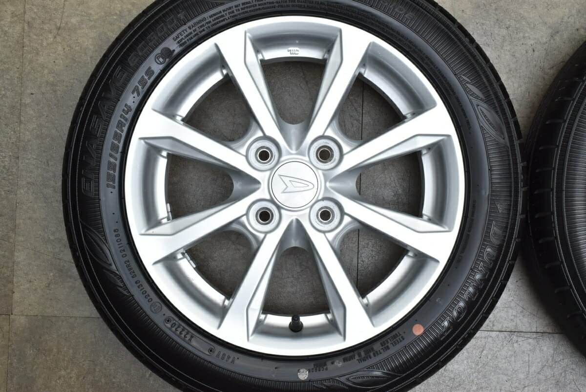 Amazon | 中古 タイヤホイール 4本セット 14インチ 4.5J +45 155/65R14 