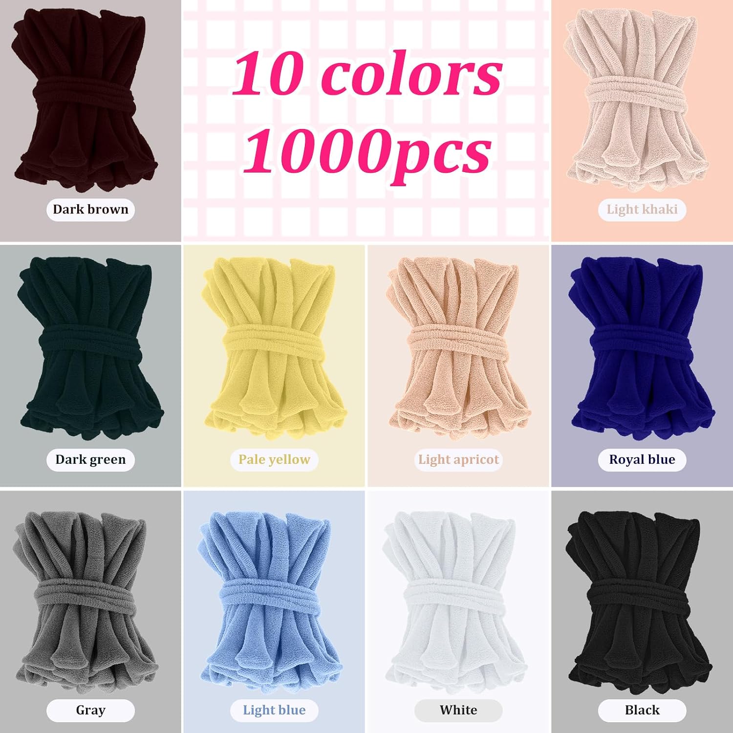 Kifmurase 1000 Pcs Refill Loops for 7 Inch Weaving Loom, Colorful Loom Loops for Potholder Making, Elastic Weaving Loop Craft Flexible Loom DIY Kit Craft Bands for Adults DIY Projects Gifts image 4