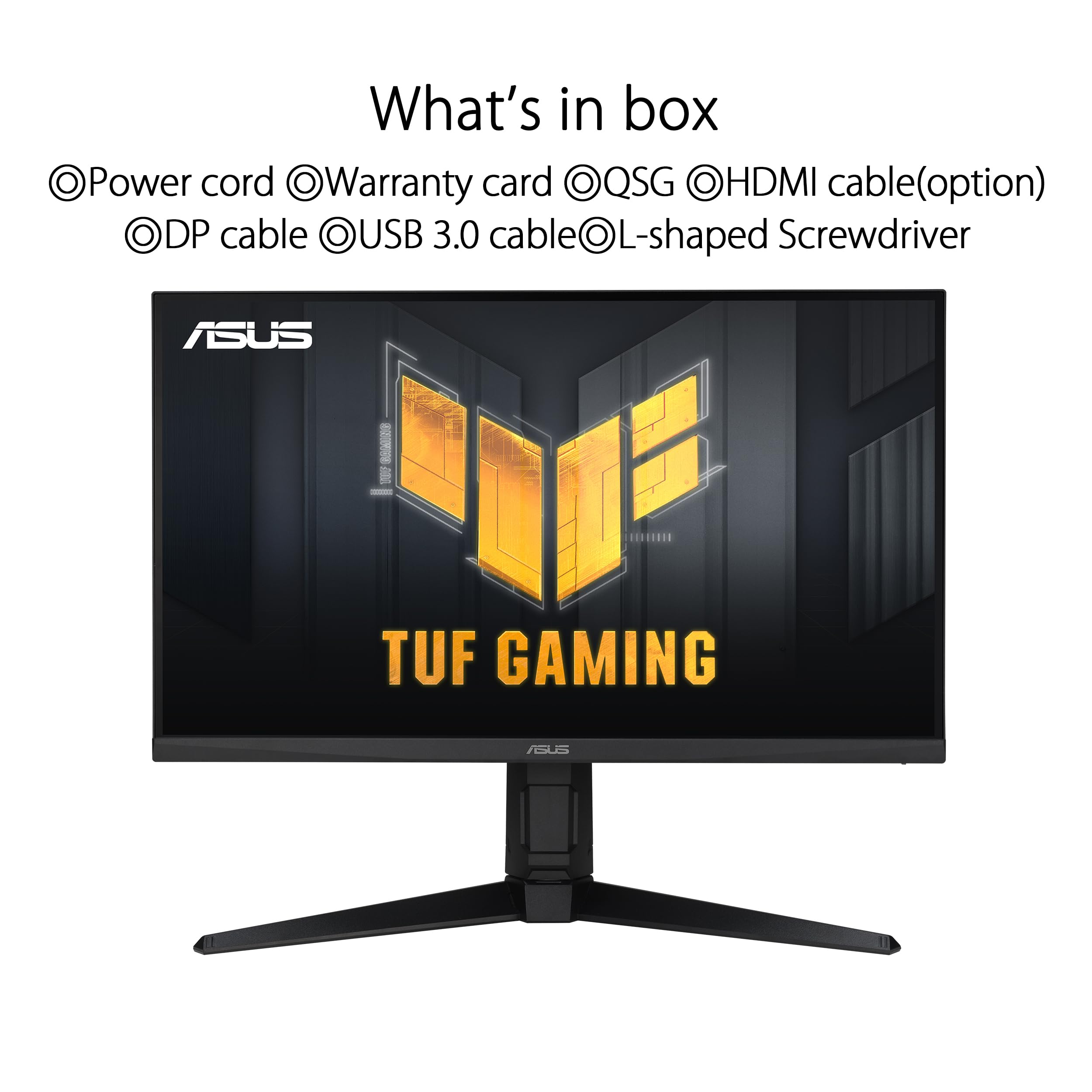 ASUS TUF Gaming VG27AQL3A – 27-calowy monitor WQHD – 180 Hz, 1 ms GtG, FreeSync, G-Sync, Adaptive Sync, ELMB, DisplayHDR 400 – panel Fast-IPS, 16:9, 2560 x 1440, DP, HDMI, USB, ergonomiczny, głośnik