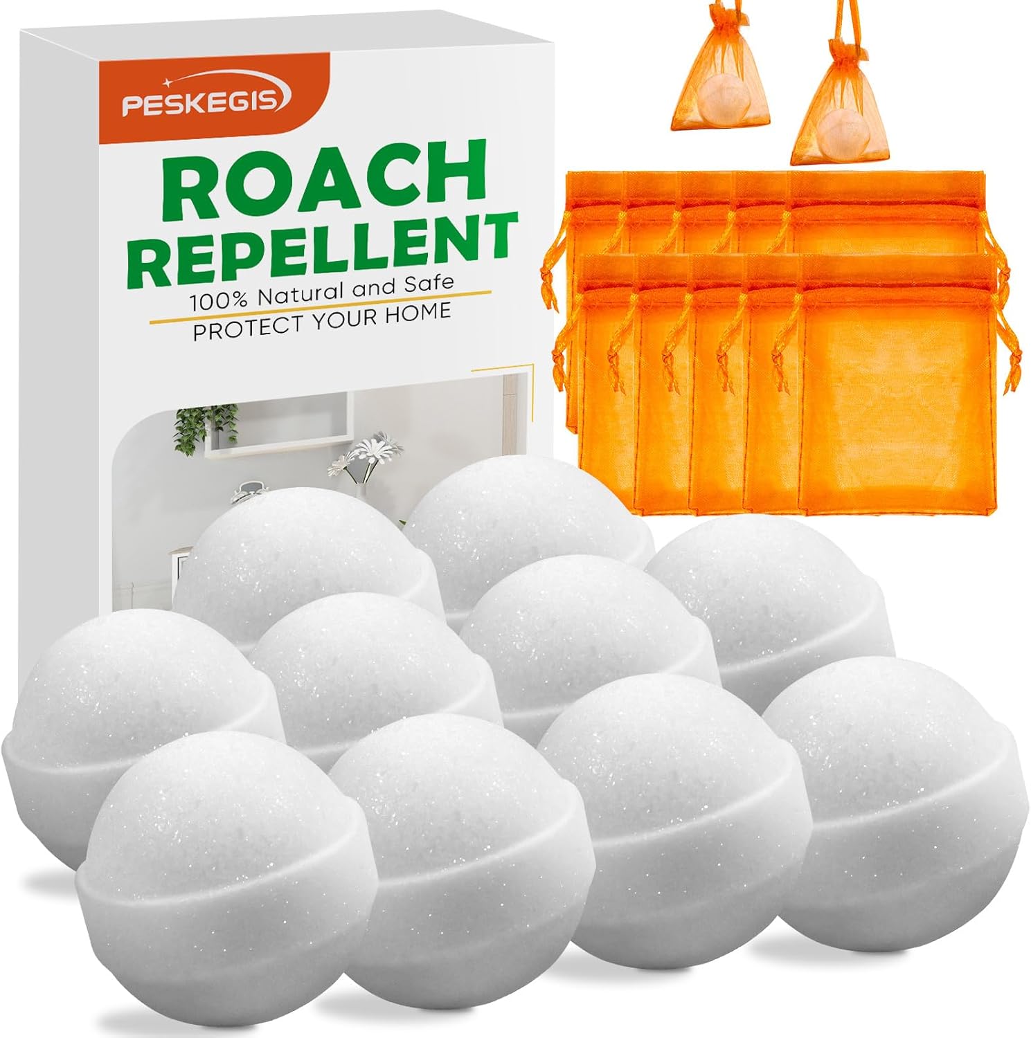 10 Pack Roach Repellent for Indoor Infestation, Roaches