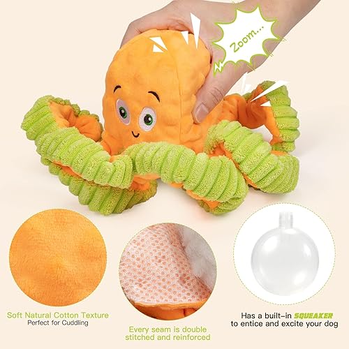 Miniatura 2 de Pubialo Juguetes chirriantes para perros juguete de peluche para perros de raza grande juguetes interactivos para masticar perros para cachorros