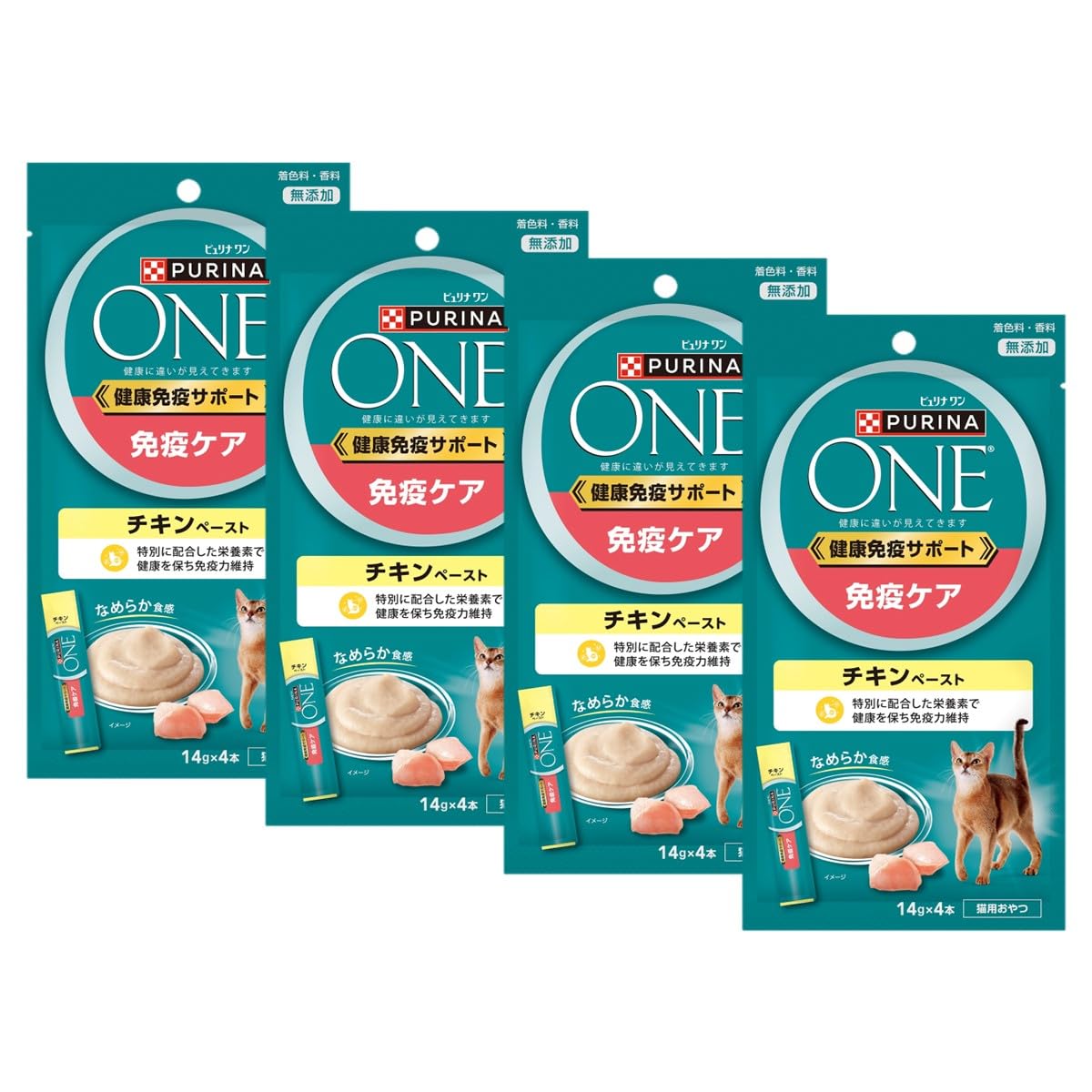 ピュリナワン キャットフード おやつ 健康免疫サポート 免疫ケア チキンペースト…
