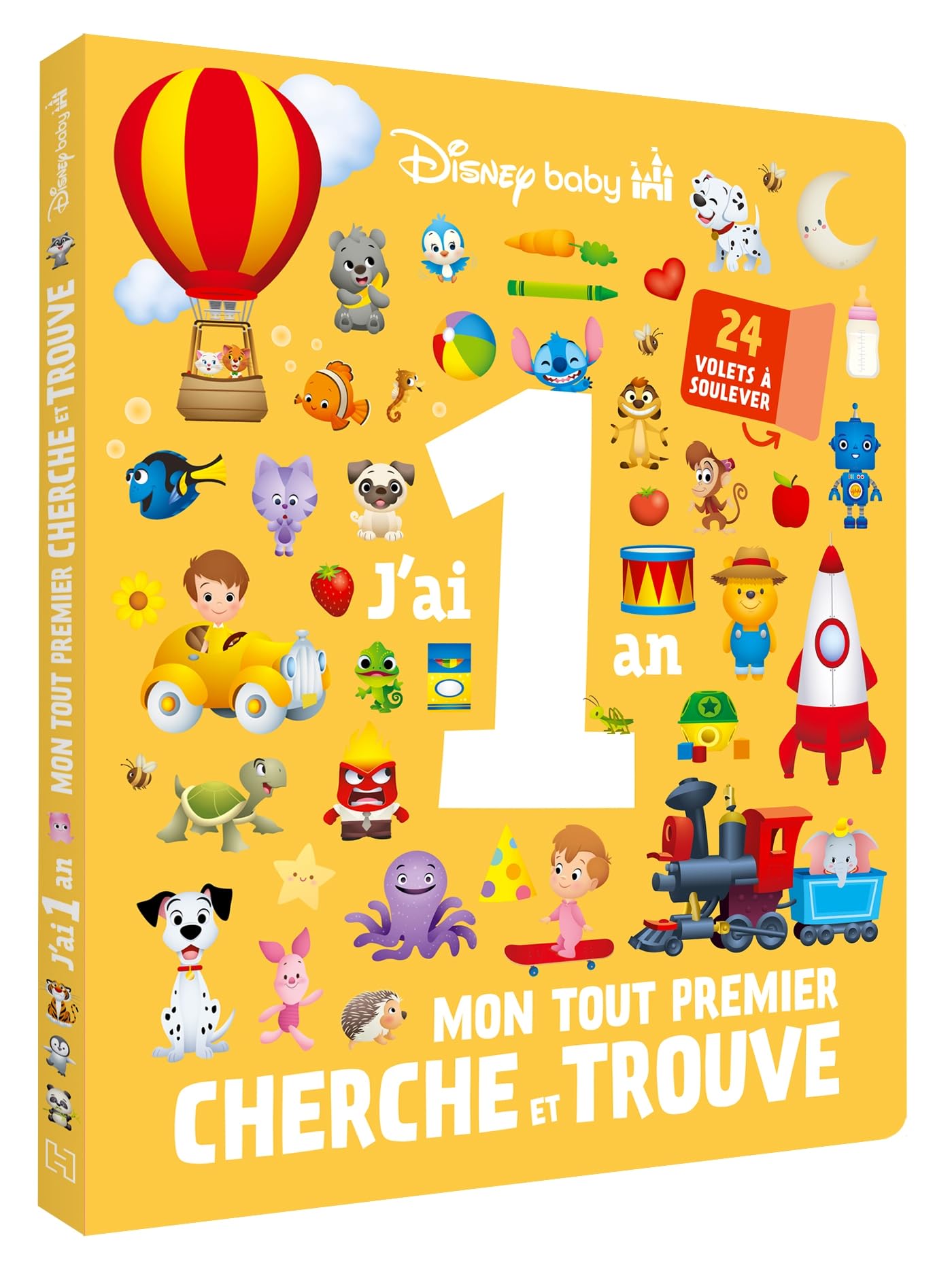 DISNEY BABY - Mon Cherche et Trouve - J'ai 1 an - 24 volets à soulever: Mon tout premier cherche et trouve
