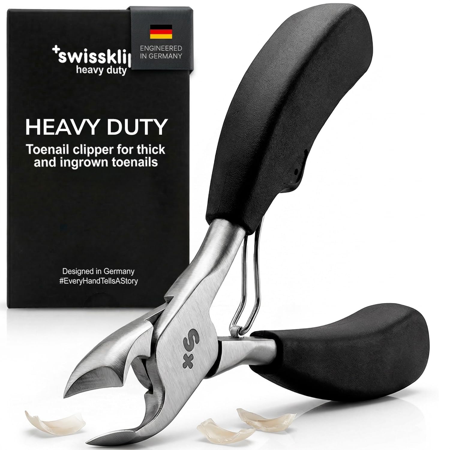 Swissklip Fußnagelknipser | Robuster Zehennagelknipser I Zehennagelknipser für dicke Nägel I Big Toe Nagelknipser für dicke Zehennägel I Robuster Nagelknipser für dicke Nägel