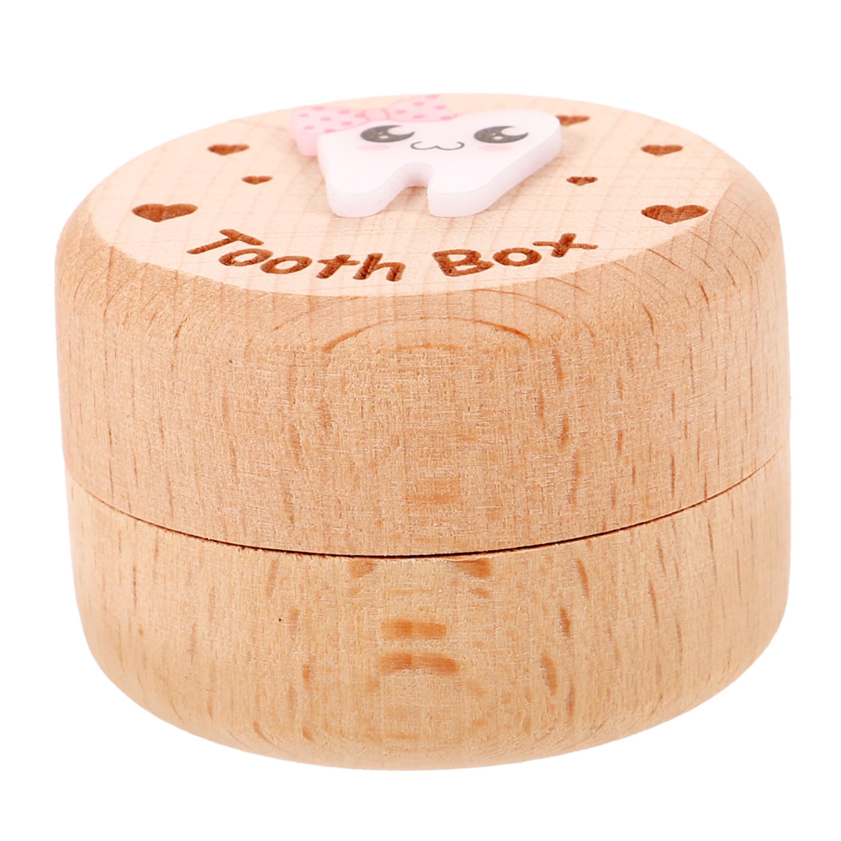 TOYANDONA 4piezas Cajita De Madera Para Dientes De Leche Almacenamiento Compacto Para Recuerdos Infantiles Caja De Recuerdos De Dientes Para Niño Niña Para Guarderías y Cumpleaños
