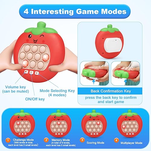 Miniatura 3 de SYAEQ Juego de juguetes sensoriales para ansiedad para niños y adultos, control de juegos de mano de empuje rápido, nueva máquina de juego de