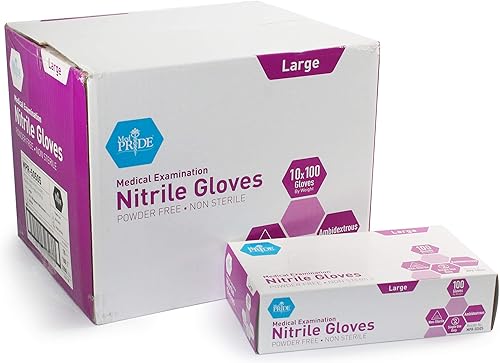 Guantes quirúrgicos de nitrilo de Medpride, 50505, 1000, 1000