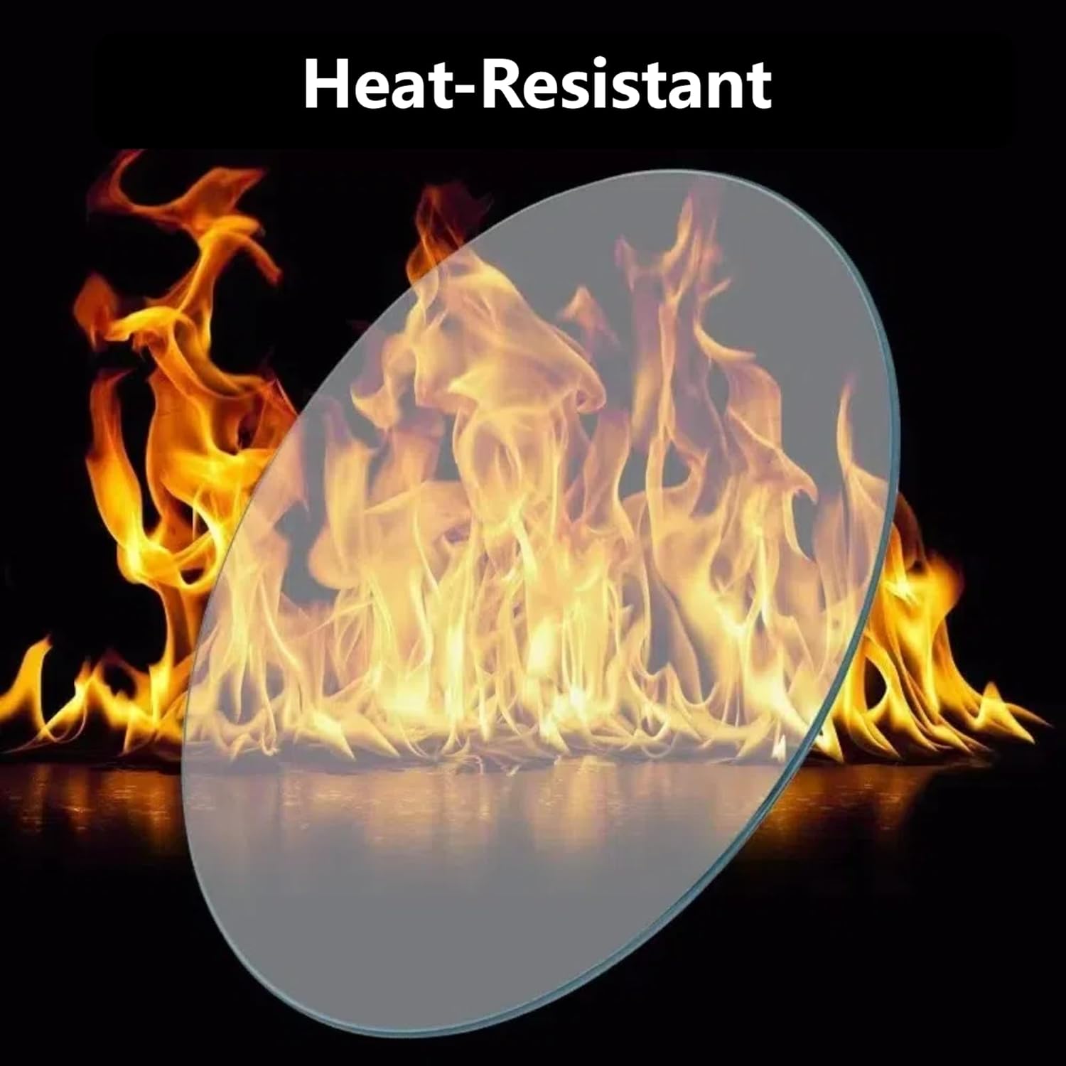 32" Round Glass Table Top, Tempered Glass Table Surface, 2/5'' Thick Beveled Polished Edge Multipurpose for Dining Table,Coffee Table,Restaurant Table,Glass Patio Table Replacement,Clear Clear 32"D x 32"W x 0.4"H