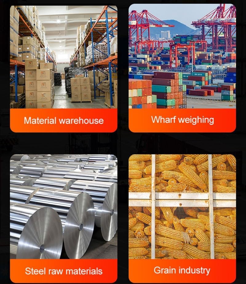 Portable Digital Crane Scale High Accuracy Electronic Crane Scale 1000kg Hanging Scale Digital Industrial Heavy Duty Crane Scale with Remote Control (ACrane Scale 1)