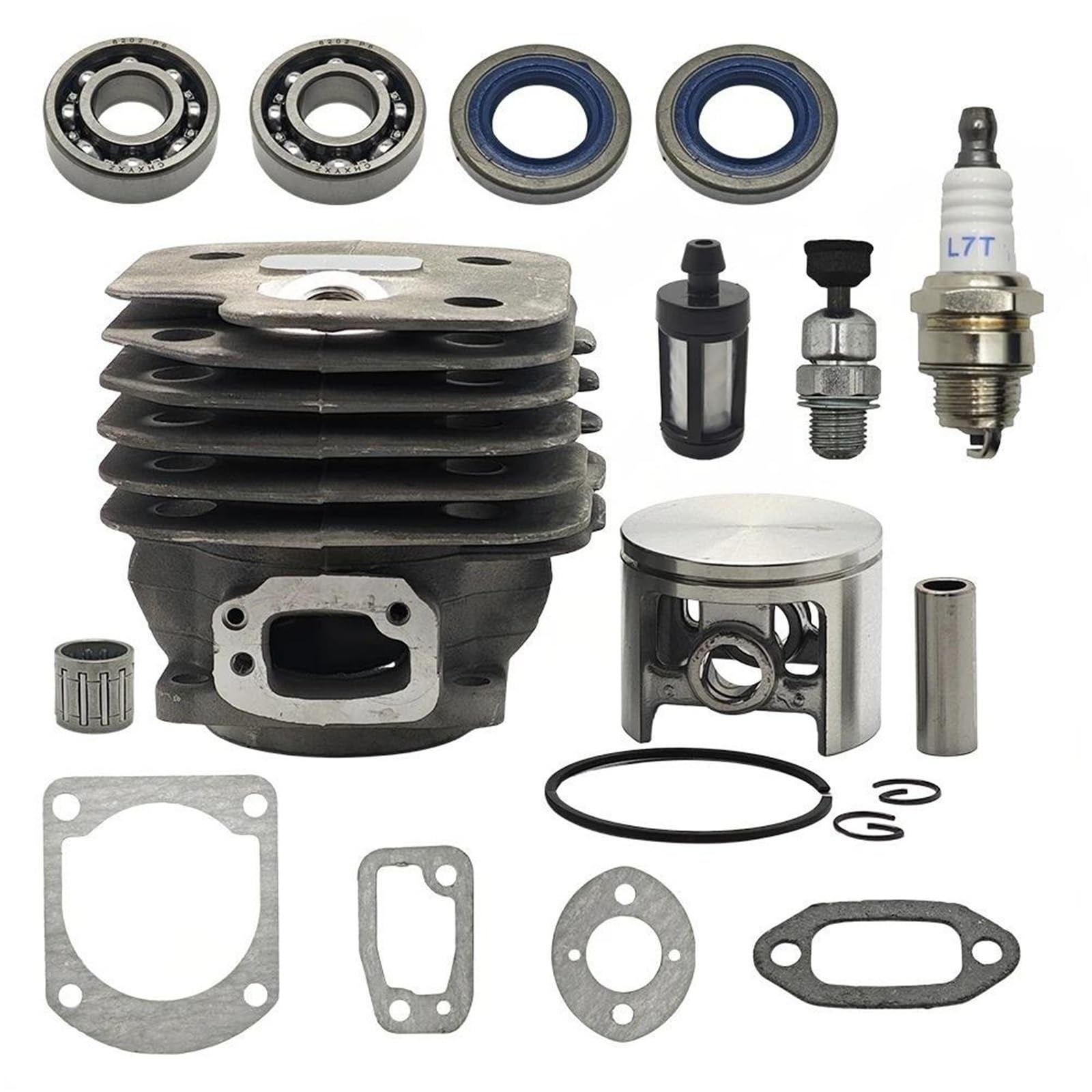 Isqjpvf One Color For Husq-Varna 162 266 266Se Chainsaw Nikasil Cylinder Piston Kit