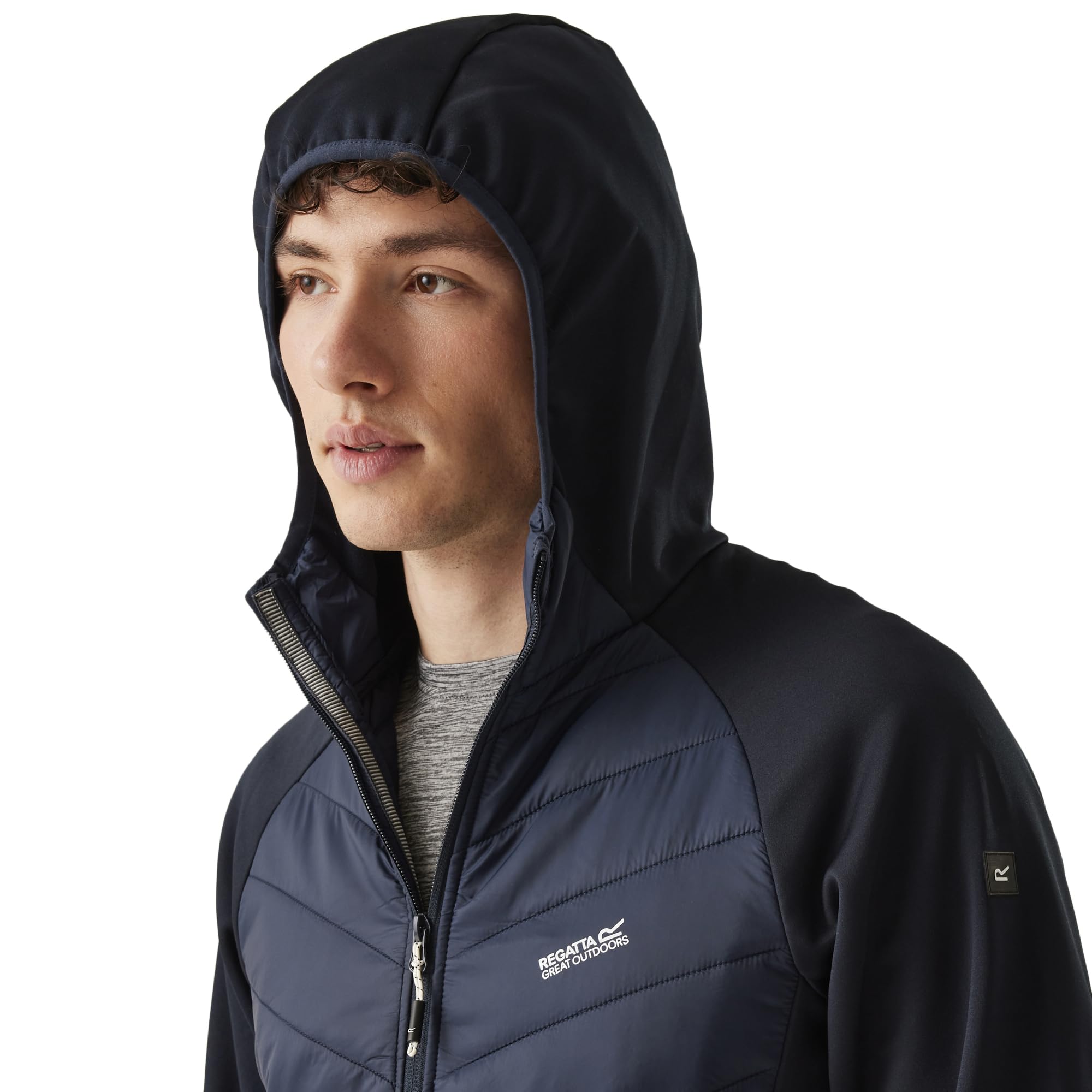 Regatta Wyściełany płaszcz Mężczyźni Wyściełana kurtka z kapturem Soft Shell (1 w zestawie)