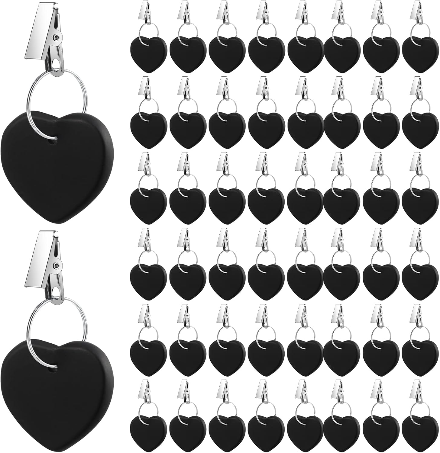 48 Pieces Tablecloth Weights Hangers Heart Stone Table