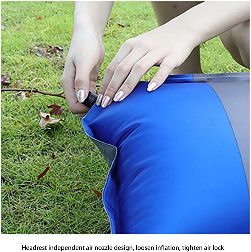 On-Board Automatic Inflatable Mattress SUV Special Car Mid-Bed Trunk Travel Bed Air-Cushion Bed Self-Driving Sleep Cushion (Color: Blue-Gray)