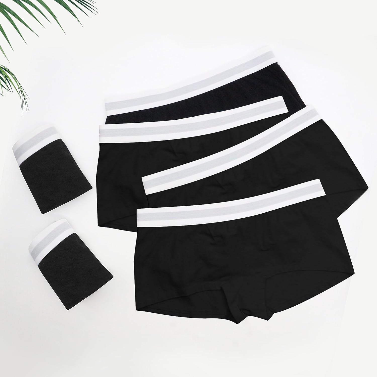 Geyuwoz Women's Underwear Cotton Boyshort for Women Boxer Shorts Ladies Stretchy Panties Boyshorts Waistband - Image 4