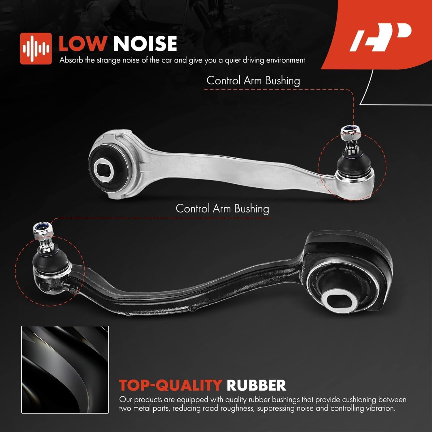 A-Premium Set of 10, Front Lower Forward & Rearward Control Arm, Sway Bar Link, Inner Outer Tie Rod End, Compatible with Mercedes-Benz C230 C240 C280 C320 C350 01-07, CLK320 CLK350 CLK500 CLK550 03-09