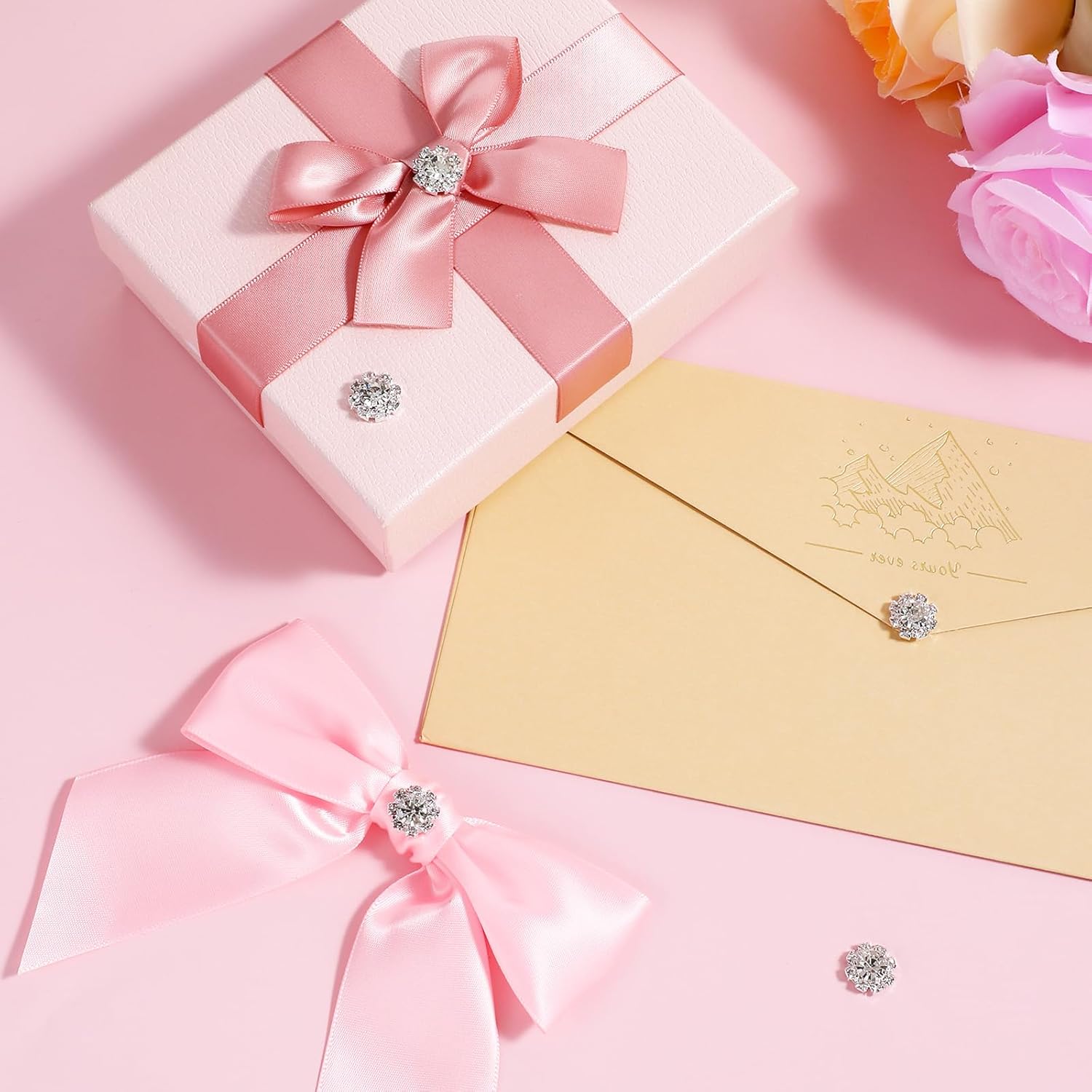 30Pcs 12mm Rhinestone Buttons Flatback Crystal Flower Buttons ‌Glitter‌ Decorative Buttons Silver Brooch Embellishments for Crafts Clothes Wedding Bouquet Socks Charms Bags Shoes DIY Jewelry Making - Image 7