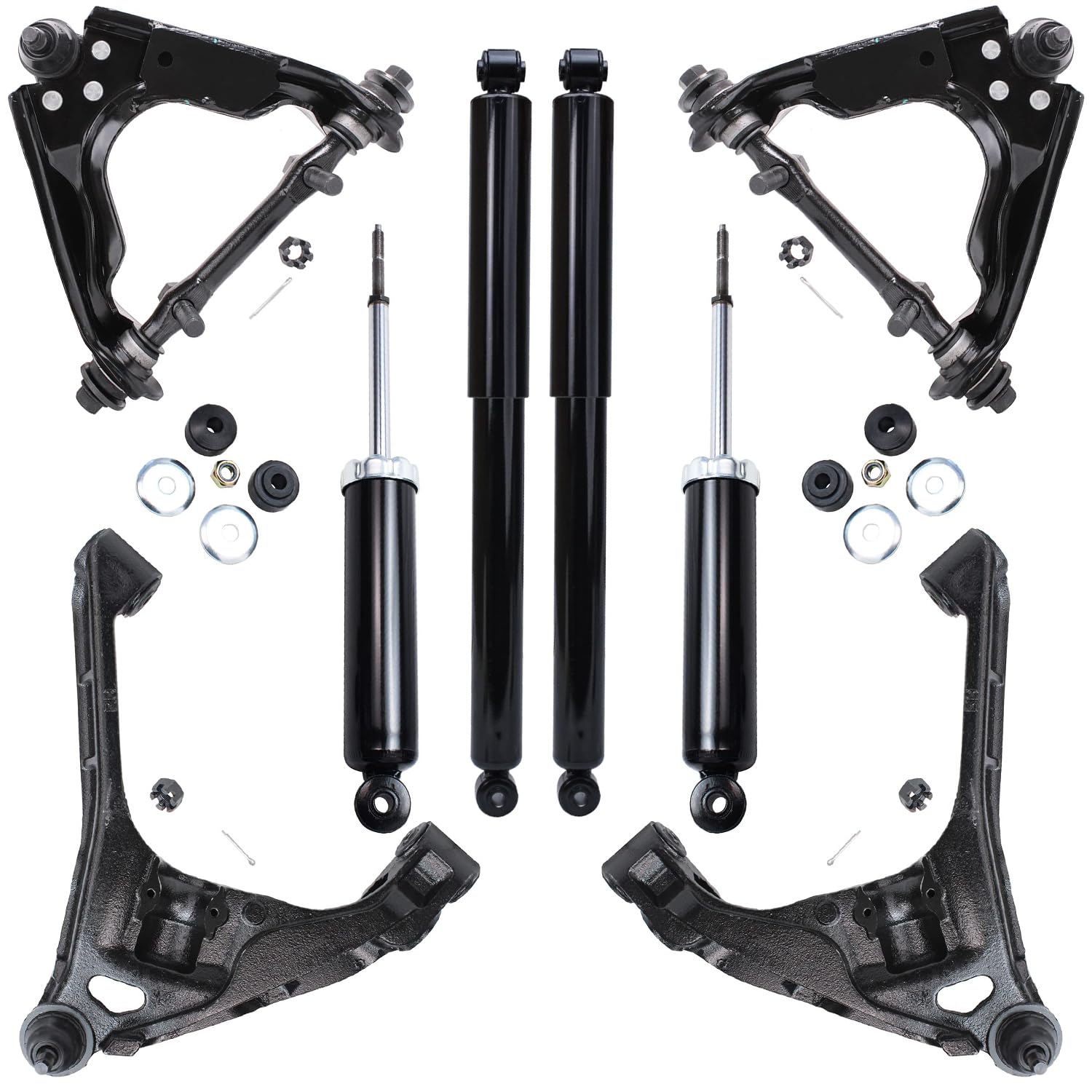 Detroit Axle - 4WD Front 8pc Suspension Kit for 2000-2004 Dodge Dakota
