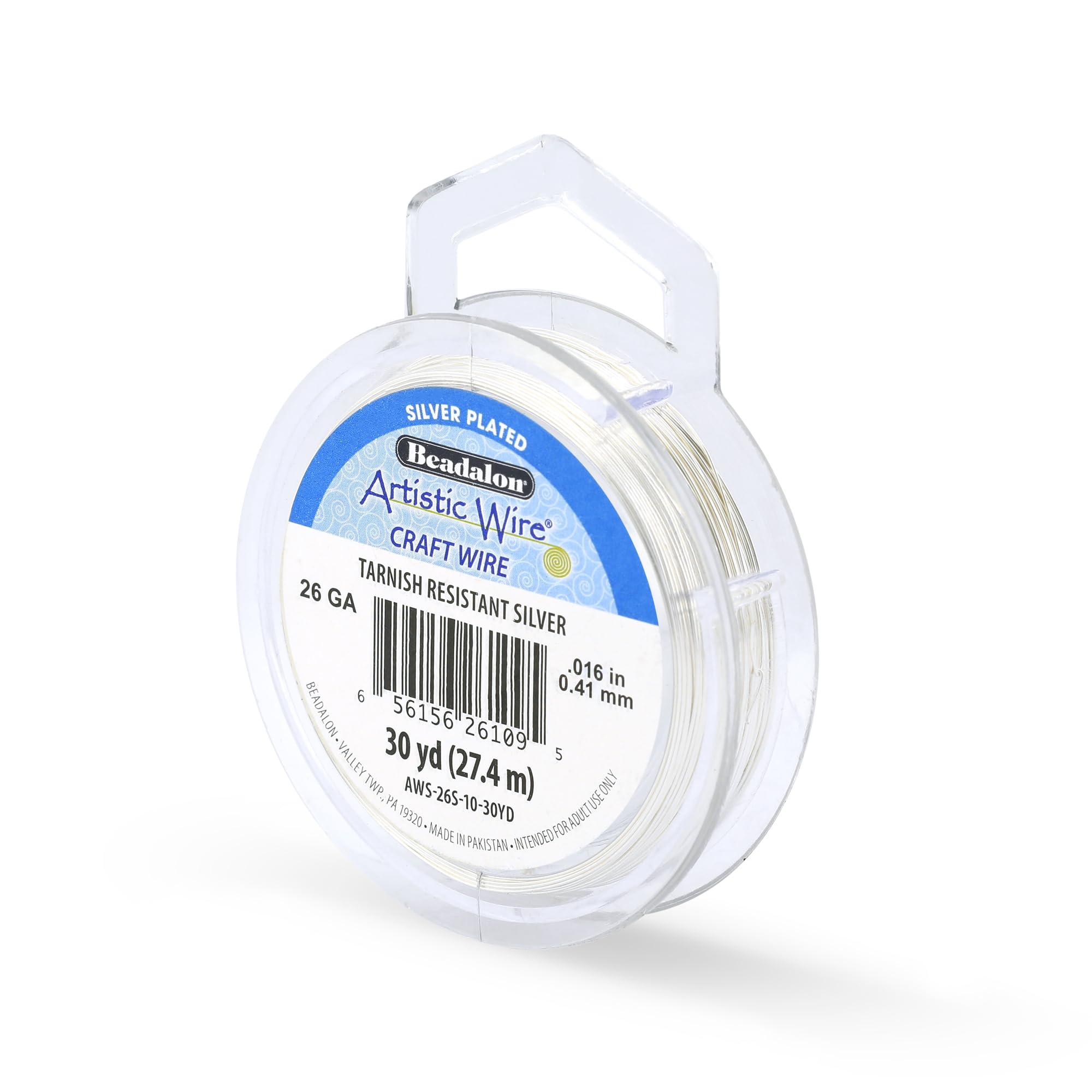 Artistic Wire Beadalon 30-Yards Artistic 26-Gauge Tarnish Resistant Wire, Silver