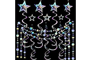 Iridescent Holographic Party Decorations for Galaxy Glow