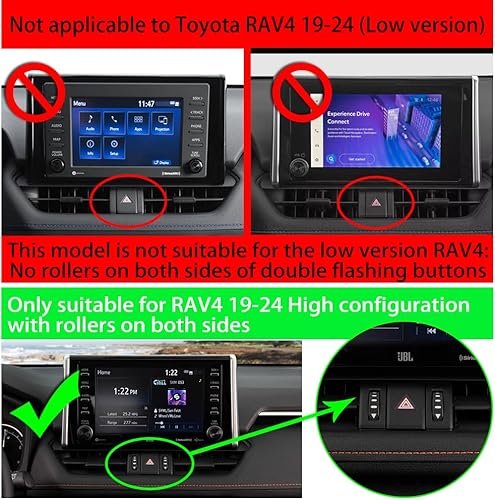 Miniatura 7 de Soporte de teléfono para automóvil para Toyota RAV4 2019-2025, híbrido XSE Limited, Prime XSE 2021-2025, accesorios de automóvil, decoración