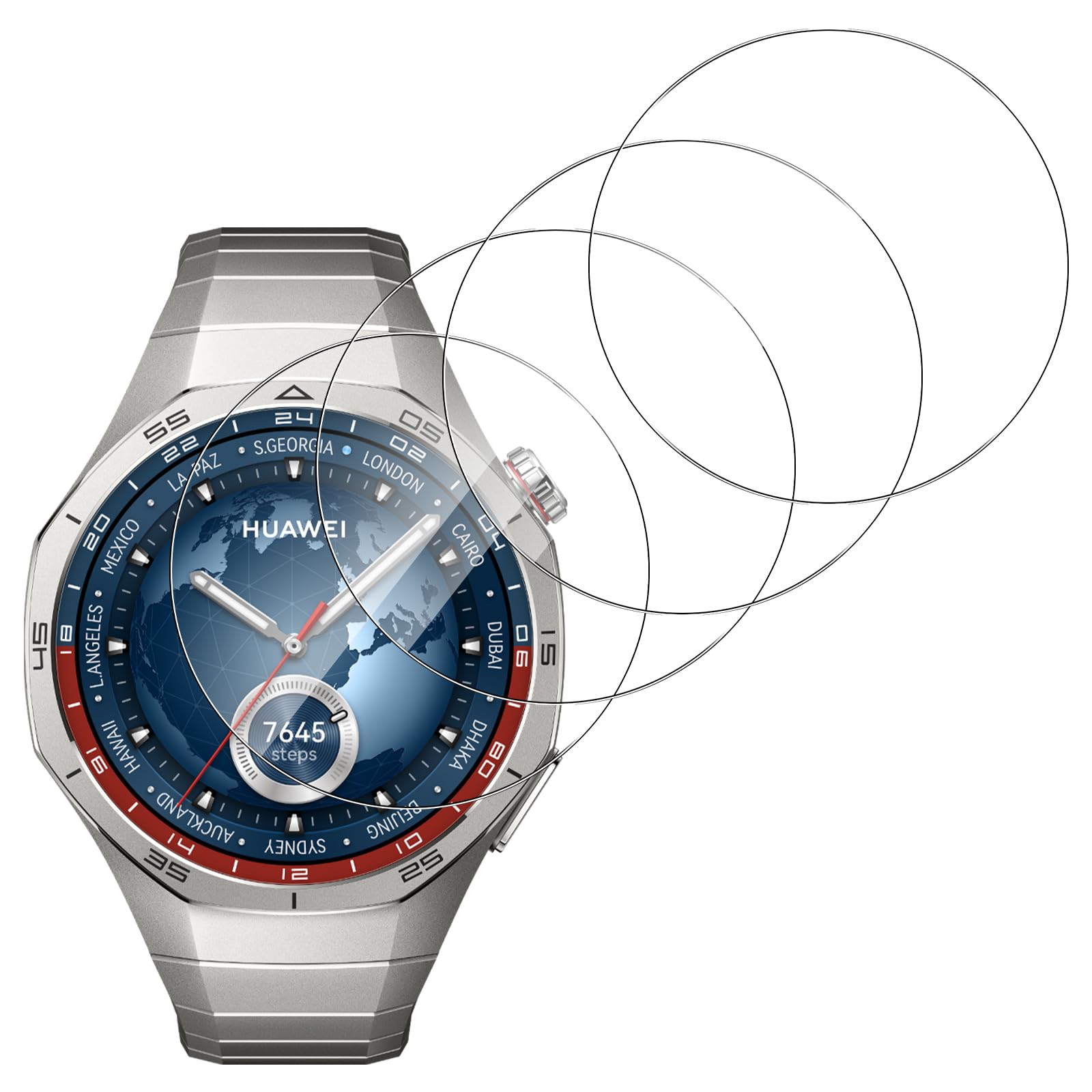 Amazon.co.jp: 【4枚セット】For HUAWEI WATCH GT5 PRO 46mm フィルム 