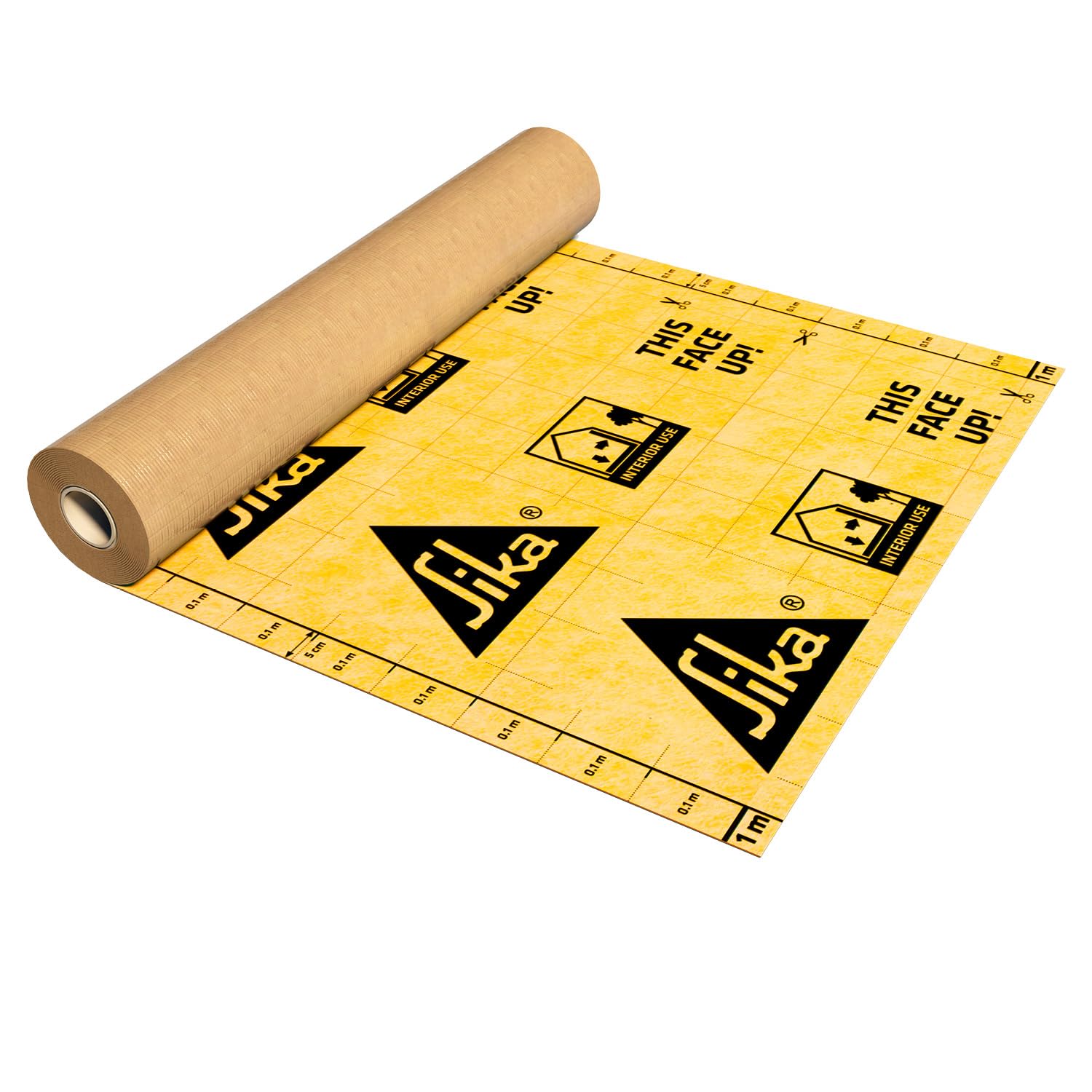 SIKA - Membrana impermeable - SikaCeram Sealing Membrane W - 1x30m | Membrana flexible de sellado y desacoplamiento - Impermeabilización bajo baldosas - Para paredes y suelos en zonas húmedas