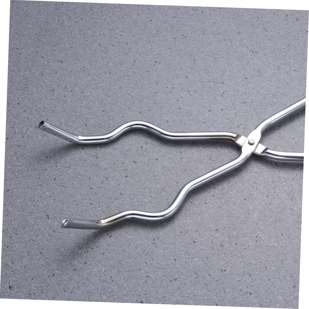 iplusmile Pinzas Para Crisol De Acero Cromado 45 Cm, Portamatraz Seguro Mango Antideslizante, Abrazadera Para Matraces y Vasos De Precipitados En Laboratorio Industrial