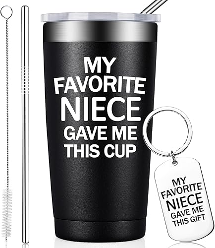 BIRGILT Regalos para tía de sobrina, regalo para el día de la madre para tía, regalo de cumpleaños, regalos de Navidad para tía, mejores tías, vaso