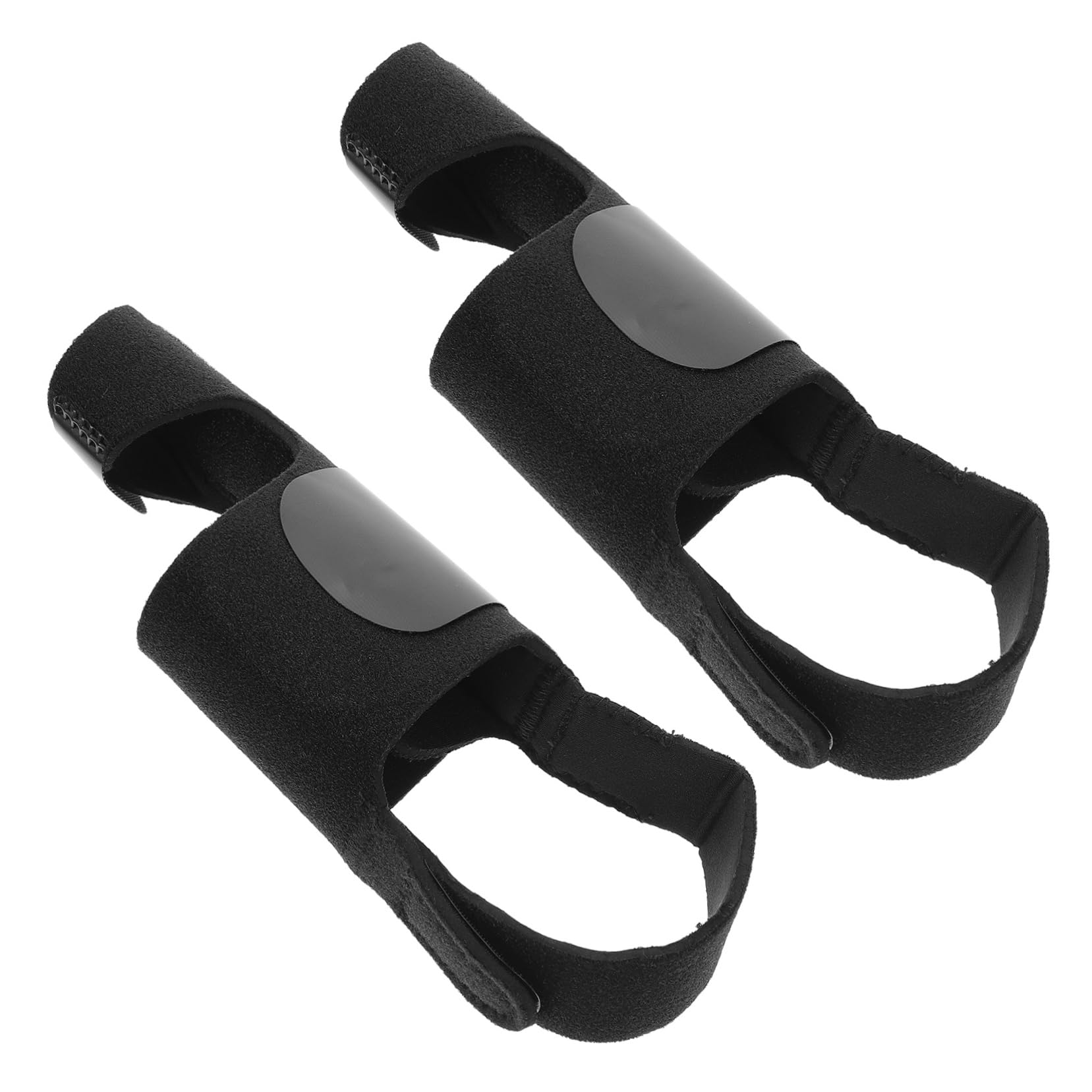 SAFIGLE 1 Pair Reversal Device Separators Guards Thumb Bunion Brace Stabilizer Splint Spreaders Braces Spacers Adjustable Brace Black Aluminum Alloy