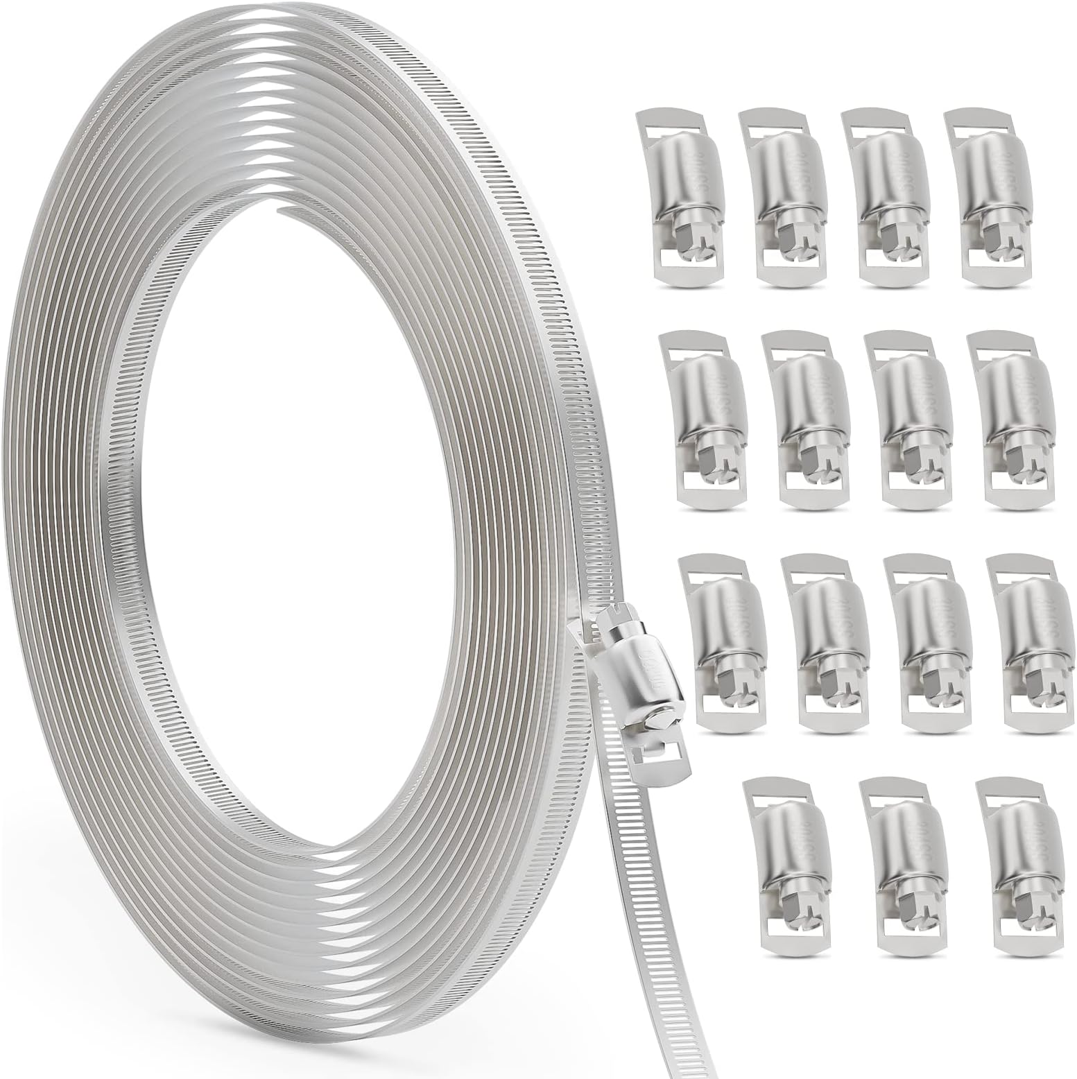 STEELSOFT Stainless Steel Band Clamp System, DIY, Large