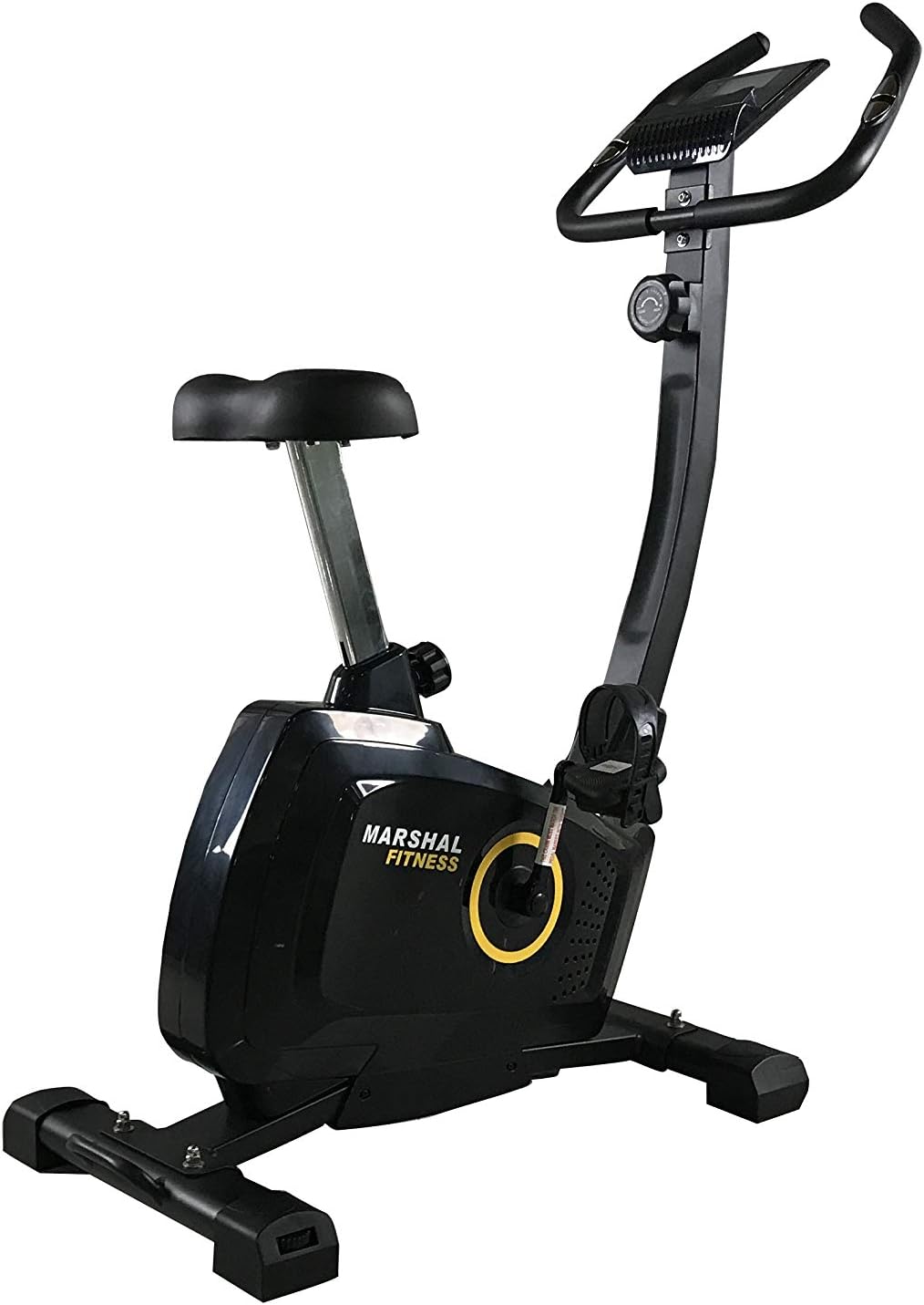 Marshal Fitness Resistance Upright Exercise Bike with Eight