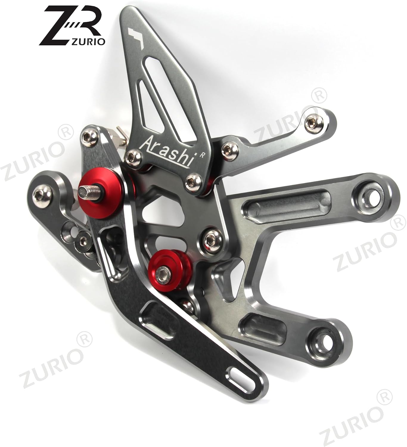 Adjustable Rearsets for Yamaha YZF R6 2024-2025, Motorcycle Accessories Parts Gray