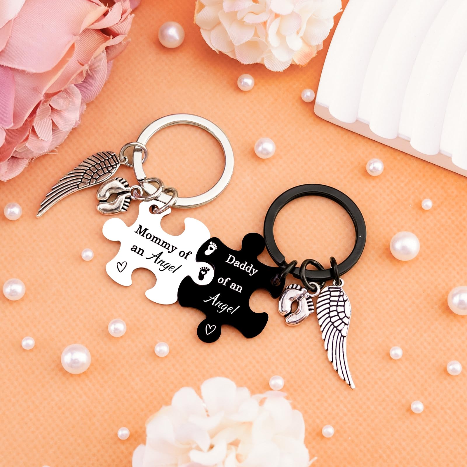 Miscarriage Gifts for Mothers Miscarriage Memorial Keychain for Infant Pregnancy Loss Stillborn Sympathy Gifts for Loss of Baby Gift for Mom Dad Parents Remembrance Keepsake for Loss of a Child