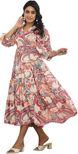 GRECIILOOKS Dress for Women Stylish | One Piece Dress for Women Long | Women Dress | Long Dress for Women | Maxi Dress for Women
