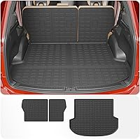 Vista 13 de alfombra de carga para maletero, protector de cubierta de asiento trasero de elastómero termoplástico (alfombra de maletero + alfombra de respaldo)