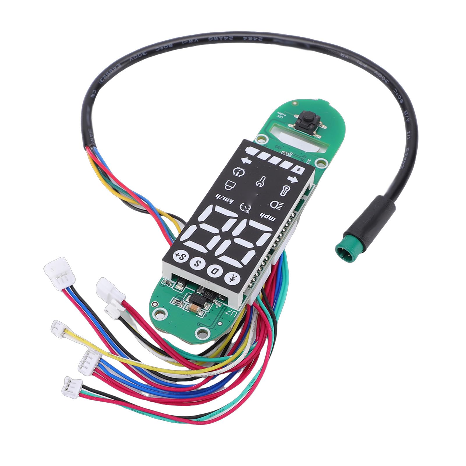 Dilwe Armaturenbrett-Ersatz für Mi 4 Ultra Electric Scooter, 6-Draht-PCB-Bluetooth-Leiterplatte mit Blinkerfunktion, Klares Echtzeit-Display
