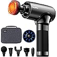 Rexin Scisfuture Massage Gun - Deep Tissue Percussion Massage with 6 Heads, 20 Speeds for Athletes, Relieves Sore Muscles