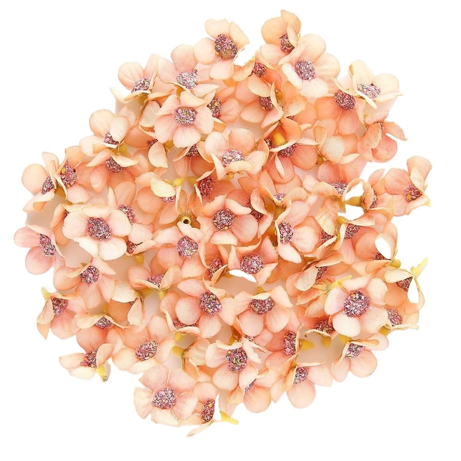 Himscev 50pcs Mini Daisy Artificial Flowers - Perfect for Weddings, Parties, and Home Decor(Orange)