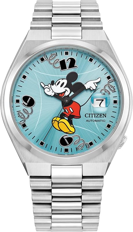 Mickey Mouse automático unisex 40 mm acero inoxidable NJ0156-50L