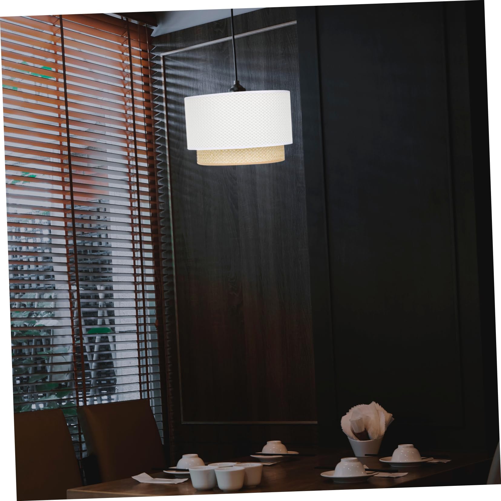 Abat-jour à Plusieurs Niveaux pour Lustre E27/e14 Blanc