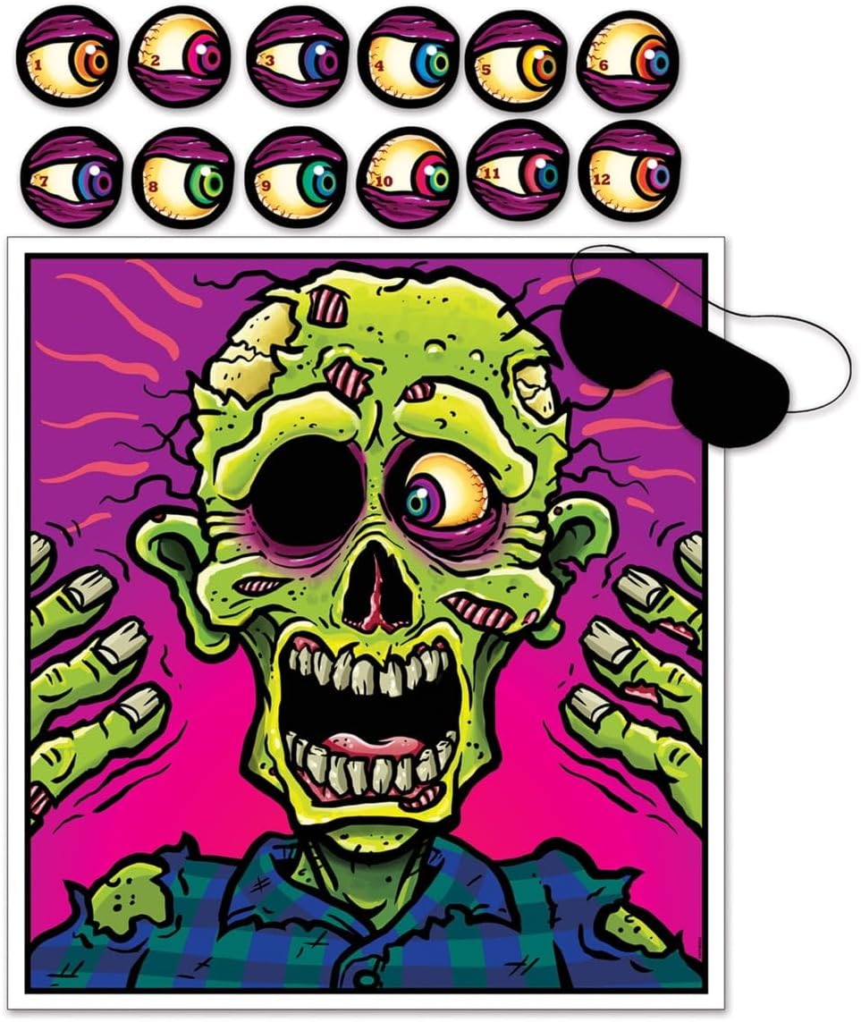 Beistle Pin Eyeball On The Zombie Game