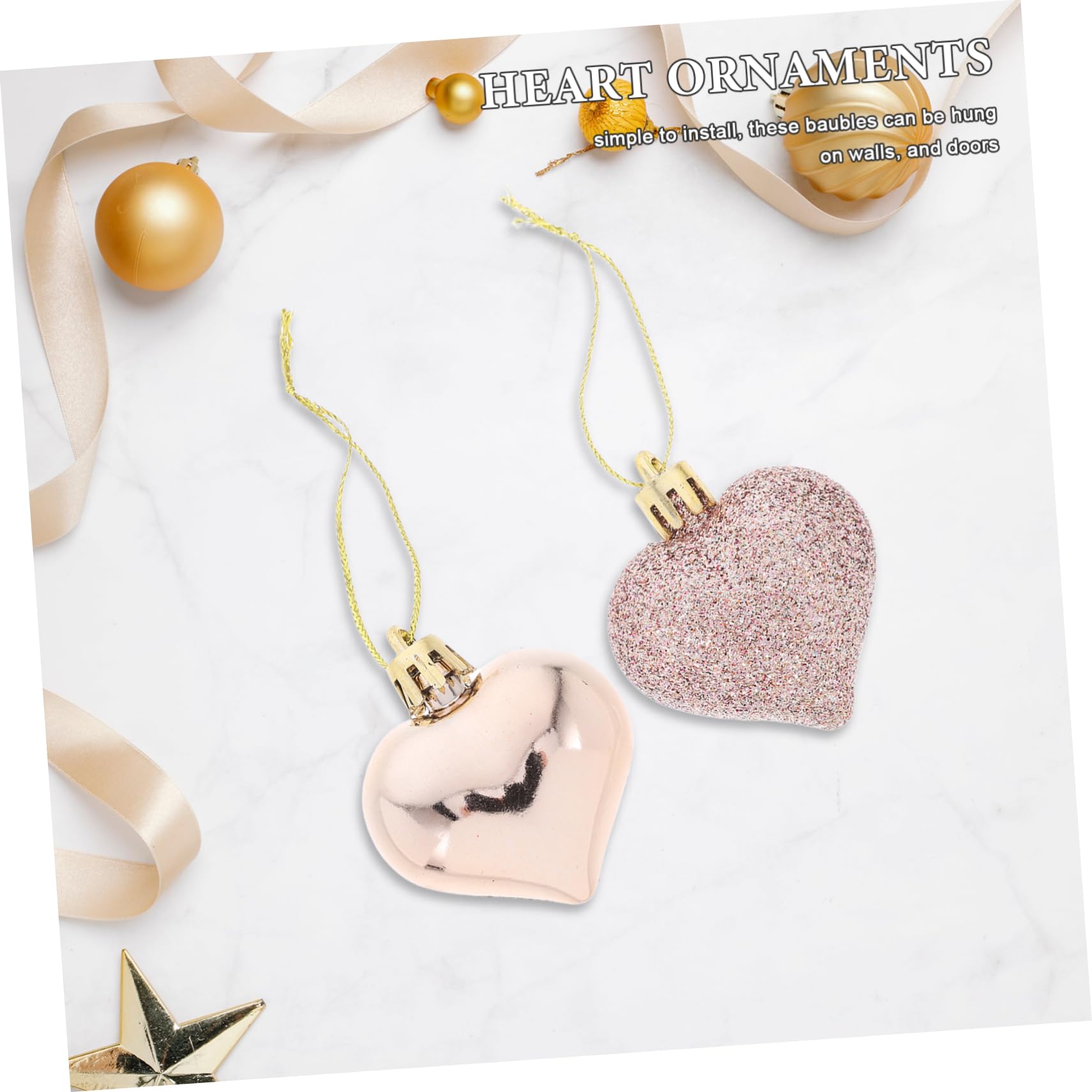 Alipis 5 Sätze 5 Sets Valentinstag Dekoration Behänge Weihnachtsschmuck Weihnachts Mittelstücke Weihnachtsdekoration Weihnachtsschmuck Weihnachtsbaum Valentinstag 24 Stück * 5