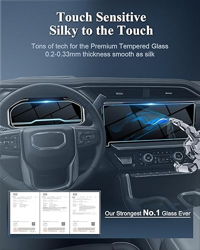 Miniatura 7 de BIBIBO Protector de pantalla Altima 2023 para Nissan Altima SLVC-Turbo 2023 de 12.3 pulgadas de control central, película protectora de pantalla