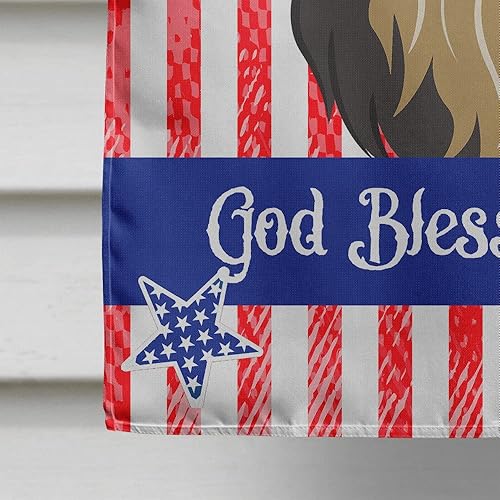Vista 283 de Caroline's Treasures BB2171GF American Flag and Border Collie Garden Flag Mailbox Flag Decorative Yard Flag Banner Outside Patio Artwork Yard Flower