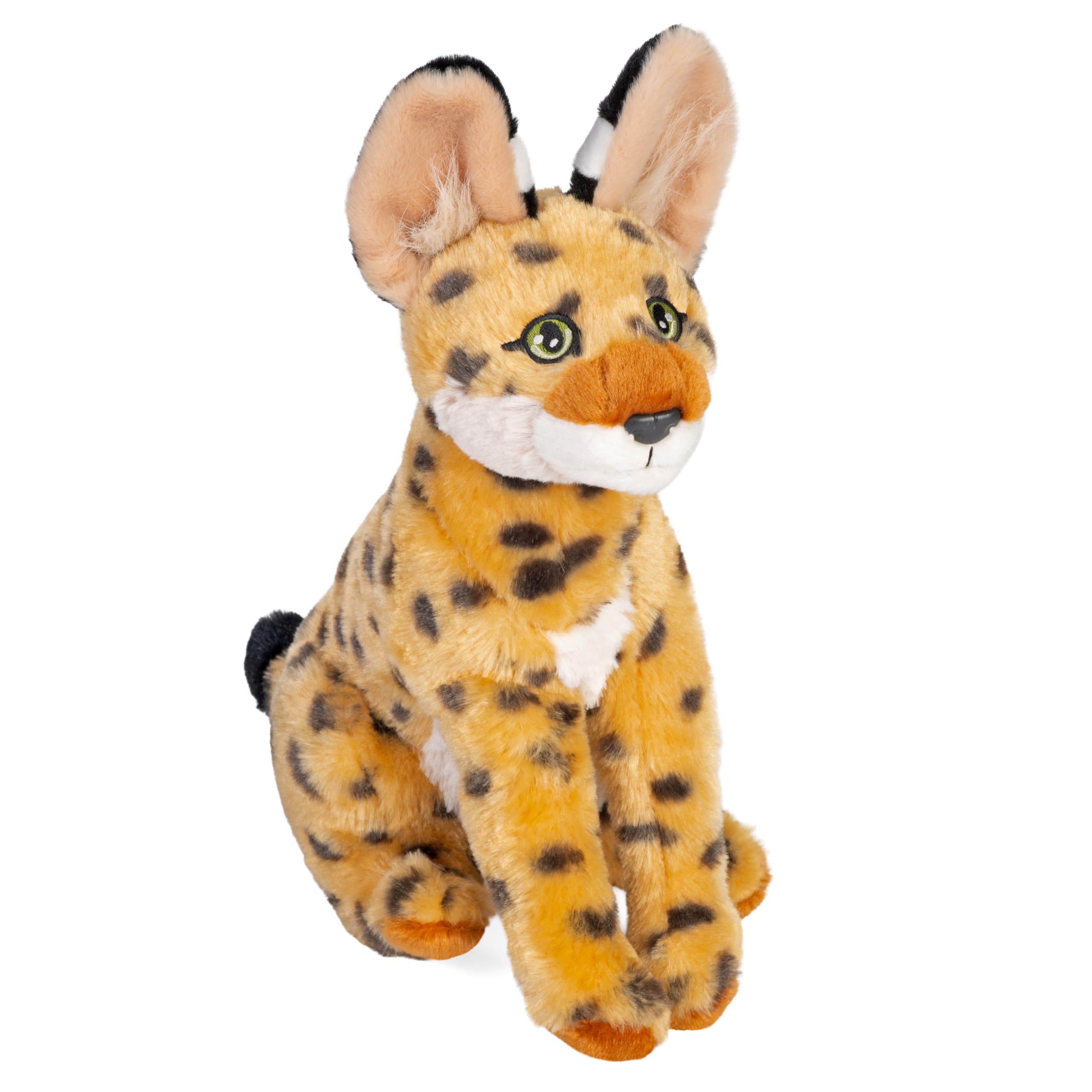 Wild Republic Cuddlekins Eco Serval, animale di peluche, 30,5 cm, ecologico