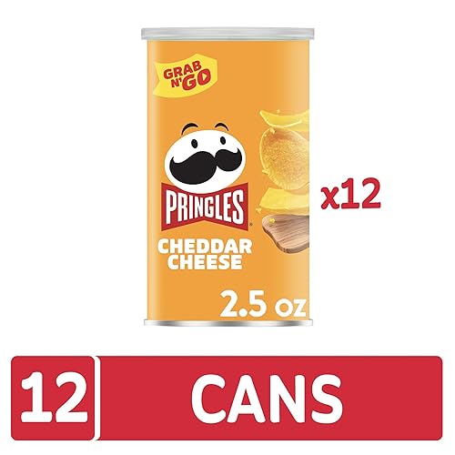 Vista 13 de Pringles - Botana de papas fritas, sabor a barbacoa, Grab and Go, lata de 2.5 onzas (paquete de 12)
