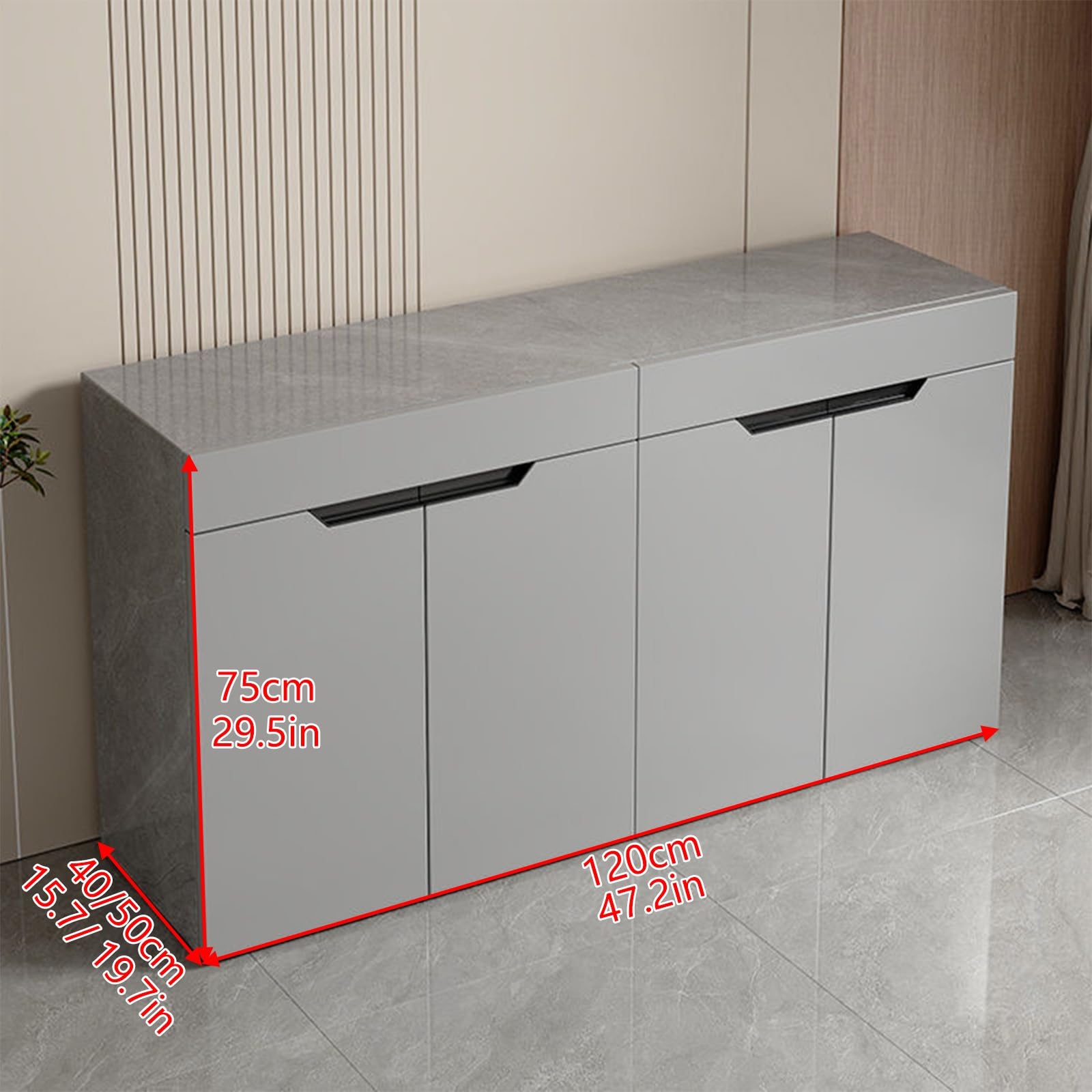 Generisch Minimalistyczna szafka pod akwarium z drzwiami, wodoodporna, regulowane półki, wytrzymała i odporna na zużycie, pasuje do akwariów o wymiarach 120 x 40 cm