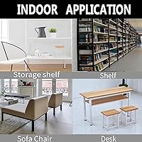 Vista 4 de Tapas de extremo de tubo rectangular de 2 x 4 pulgadas, tapa de extremo de poste de tubo de 1.969 in x 3.937 in, tapones de plástico negro